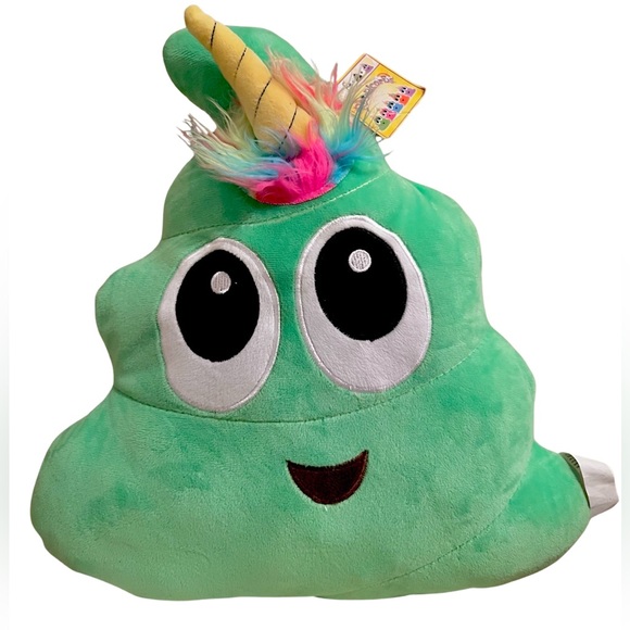 Plushy Poonicorn Stuffed Kids Emoji Pillows - Picture 3 of 4